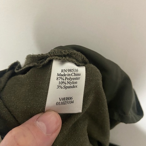 Coldwater Creek olive green corduroy straight wide leg pants - Picture 6 of 6